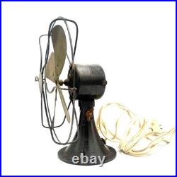 1930'S Emerson Style 10 Brass Fan Super Blue Line Montgomery Wards WORKS GREAT