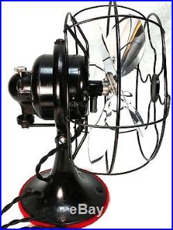 1930's Antique GE General Electric Vintage Deco Fan Oscillating Works 55X164B