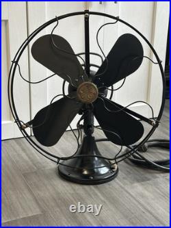 1930's General Electric AOU AK-1 Vintage Electric Fan In Good Working Shape