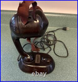 1930's Singer Ribbonaire 2 Speed Ribbon Fan Art Bakelite Works But Needs Cord