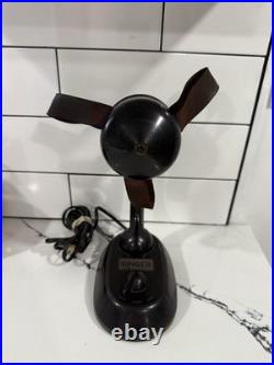 1930's Singer Ribbonaire 2 Speed Ribbon Fan Art Deco Bakelite 6-1 Vintage