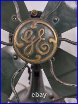 1930s GE Fan 11 Military Green Mountable