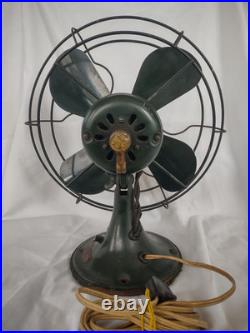 1930s GE Fan 11 Military Green Mountable