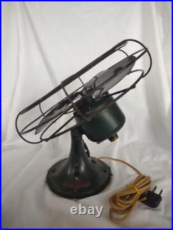 1930s GE Fan 11 Military Green Mountable