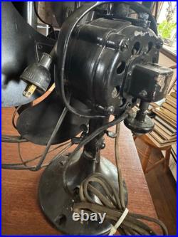 1930s Victor Ocillating Fan Breeeze Spreader Cast Iron Base 19 WORKS