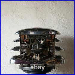 1930s Vintage Modernist Chrome Electric Fan Heaters by Christian Barman for HMV