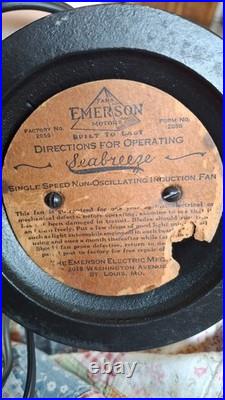 1935 EMERSON single speed fan