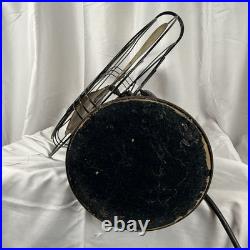 1938 GE 16 Blade 78X233 60 Amp Art Deco Industrial Fan Tested Works Brass Iron