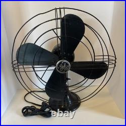 1938 GE 16 Blade 78X233 60 Amp Art Deco Industrial Grade Fan Tested-Working