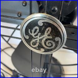 1938 GE 16 Blade 78X233 60 Amp Art Deco Industrial Grade Fan Tested-Working