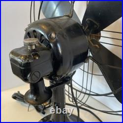 1938 GE 16 Blade 78X233 60 Amp Art Deco Industrial Grade Fan Tested-Working