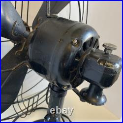 1938 GE 16 Blade 78X233 60 Amp Art Deco Industrial Grade Fan Tested-Working