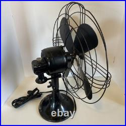 1938 GE 16 Blade 78X233 60 Amp Art Deco Industrial Grade Fan Tested-Working