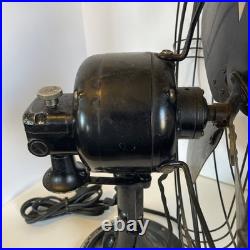 1938 GE 16 Blade 78X233 60 Amp Art Deco Industrial Grade Fan Tested-Working