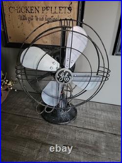 1938 GE Oscillating 12 Fan 49X929 Great Condition