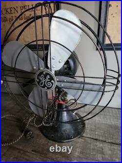 1938 GE Oscillating 12 Fan 49X929 Great Condition