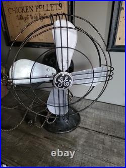 1938 GE Oscillating 12 Fan 49X929 Great Condition
