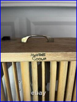 1940's'Mathes Cooler' Oak Finish Directional Fan on Legs