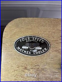 1940's'Mathes Cooler' Oak Finish Directional Fan on Legs