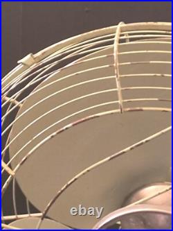 1940s WWII Table Fan Mint Green Amaco Made In Japan 17 Retro Steel World War II