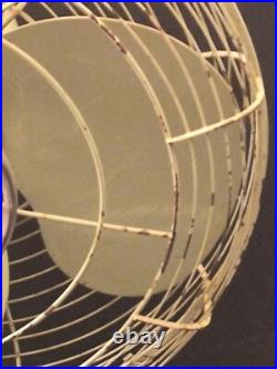 1940s WWII Table Fan Mint Green Amaco Made In Japan 17 Retro Steel World War II