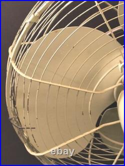 1940s WWII Table Fan Mint Green Amaco Made In Japan 17 Retro Steel World War II