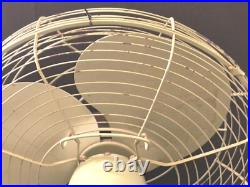 1940s WWII Table Fan Mint Green Amaco Made In Japan 17 Retro Steel World War II