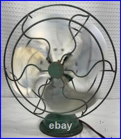 1950's Lasko MCM Twist Wire Guard 4 Blade Fan Type H12 Style K Works Free Ship