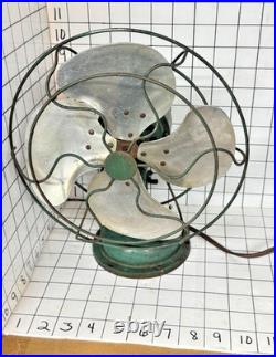 1950's Lasko MCM Twist Wire Guard 4 Blade Fan Type H12 Style K Works Free Ship