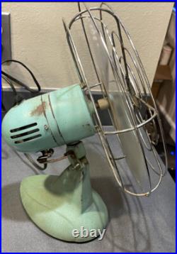 1950's Rexray Oscillating Fan Rexall Drug About 13.5 Works X-499