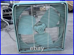 1950s Kenmore Vintage 3 Speed Box Fan With Thermostat Teal