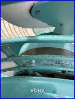 1950s Mid-Century Emerson Electric Seabreeze Roll-About Adjustable 2-Speed Fan 1950s Mid-Century Emerson Electric Seabreeze Roll-About Adjustable 2-Speed Fan