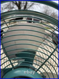 1950s Mid-Century Emerson Electric Seabreeze Roll-About Adjustable 2-Speed Fan 1950s Mid-Century Emerson Electric Seabreeze Roll-About Adjustable 2-Speed Fan