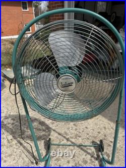 1950s Mid-Century Emerson Electric Seabreeze Roll-About Adjustable 2-Speed Fan 1950s Mid-Century Emerson Electric Seabreeze Roll-About Adjustable 2-Speed Fan