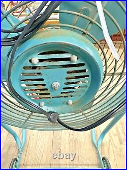 1950s Mid-Century Emerson Electric Seabreeze Roll-About Adjustable 2-Speed Fan 1950s Mid-Century Emerson Electric Seabreeze Roll-About Adjustable 2-Speed Fan