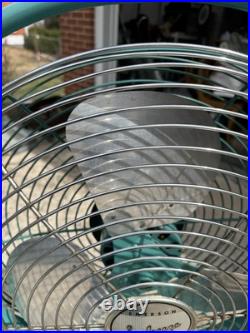 1950s Mid-Century Emerson Electric Seabreeze Roll-About Adjustable 2-Speed Fan 1950s Mid-Century Emerson Electric Seabreeze Roll-About Adjustable 2-Speed Fan