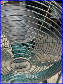 1950s Mid-Century Emerson Electric Seabreeze Roll-About Adjustable 2-Speed Fan 1950s Mid-Century Emerson Electric Seabreeze Roll-About Adjustable 2-Speed Fan