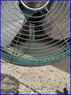 1950s Mid-Century Emerson Electric Seabreeze Roll-About Adjustable 2-Speed Fan 1950s Mid-Century Emerson Electric Seabreeze Roll-About Adjustable 2-Speed Fan