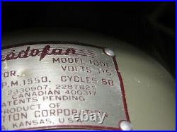 1950s VORNADO 10D1 FAN with VornadoFan Logo + Bakelite Blades Blows ICE COLD