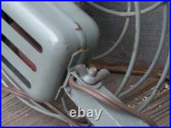 19930s Deco Electric Fan 2 BLADE FAN Wall Mount/Desk Top -Restored Tested Works