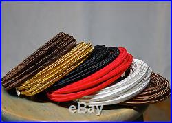 25' Cloth Covered 2-Wire Electrical Cord Rayon Fabric Vintage Lamp Antique Fan