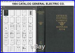 34 General Electric GE CATALOGS Antique FAN Dynamo Motor Socket Meter LAMP Bulb