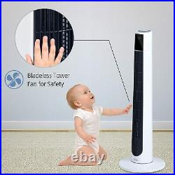 38 Tower Fan Bladeless Oscillating Quiet Fan Eco with Remote Control and LED