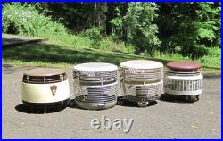 4 Vintage HASSOCK FANS Floor Fans GE Dayton Lasko