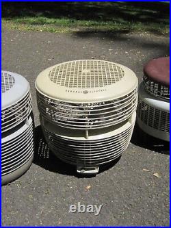 4 Vintage HASSOCK FANS Floor Fans GE Dayton Lasko