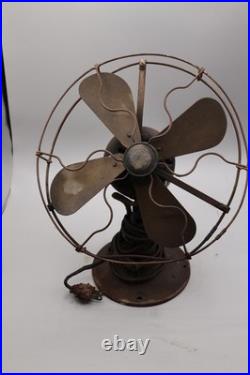 9-inch General Electric Whiz non-oscillating desk fan- Antique 1920's