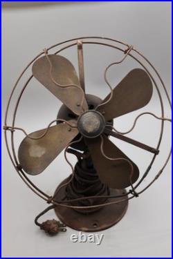 9-inch General Electric Whiz non-oscillating desk fan- Antique 1920's