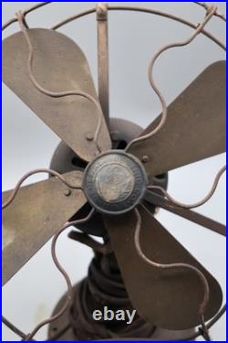 9-inch General Electric Whiz non-oscillating desk fan- Antique 1920's