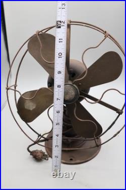 9-inch General Electric Whiz non-oscillating desk fan- Antique 1920's