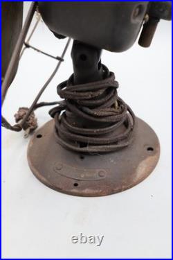 9-inch General Electric Whiz non-oscillating desk fan- Antique 1920's